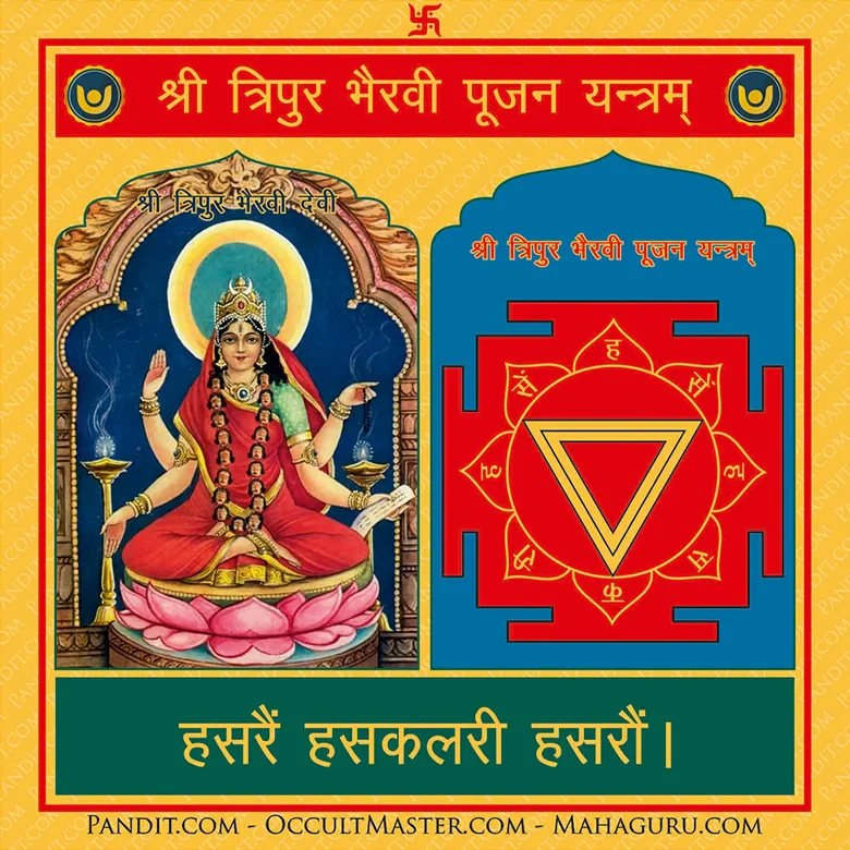 Shri Tripur Bhairavi Pujan Yantra - Image 3