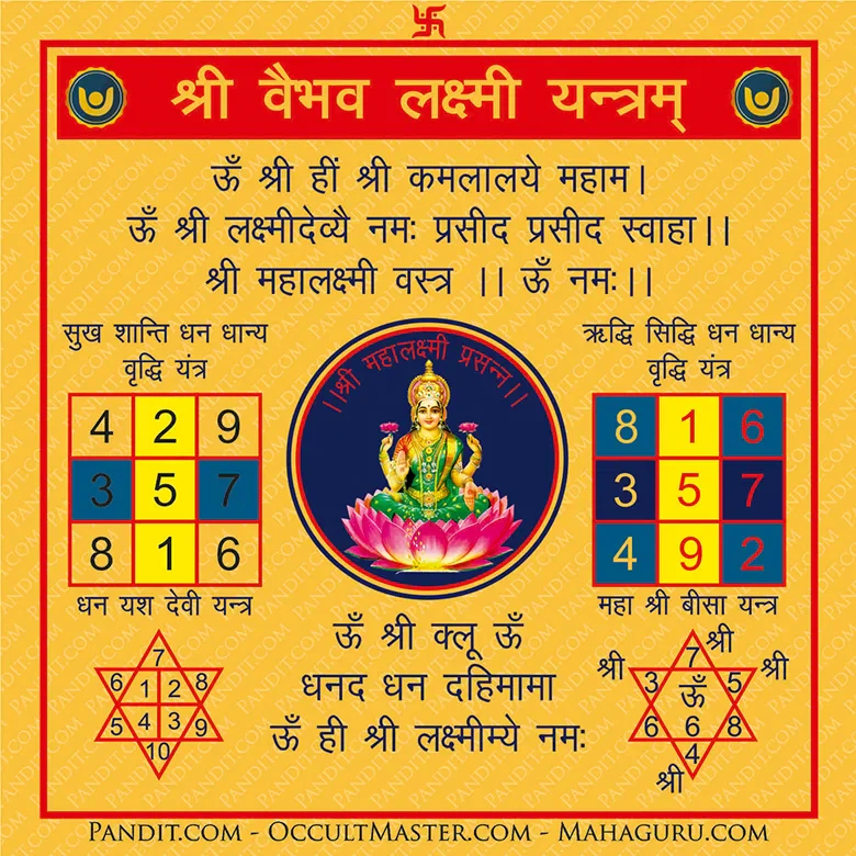 Shri Vaibhav Lakshmi Yantra - Image 3