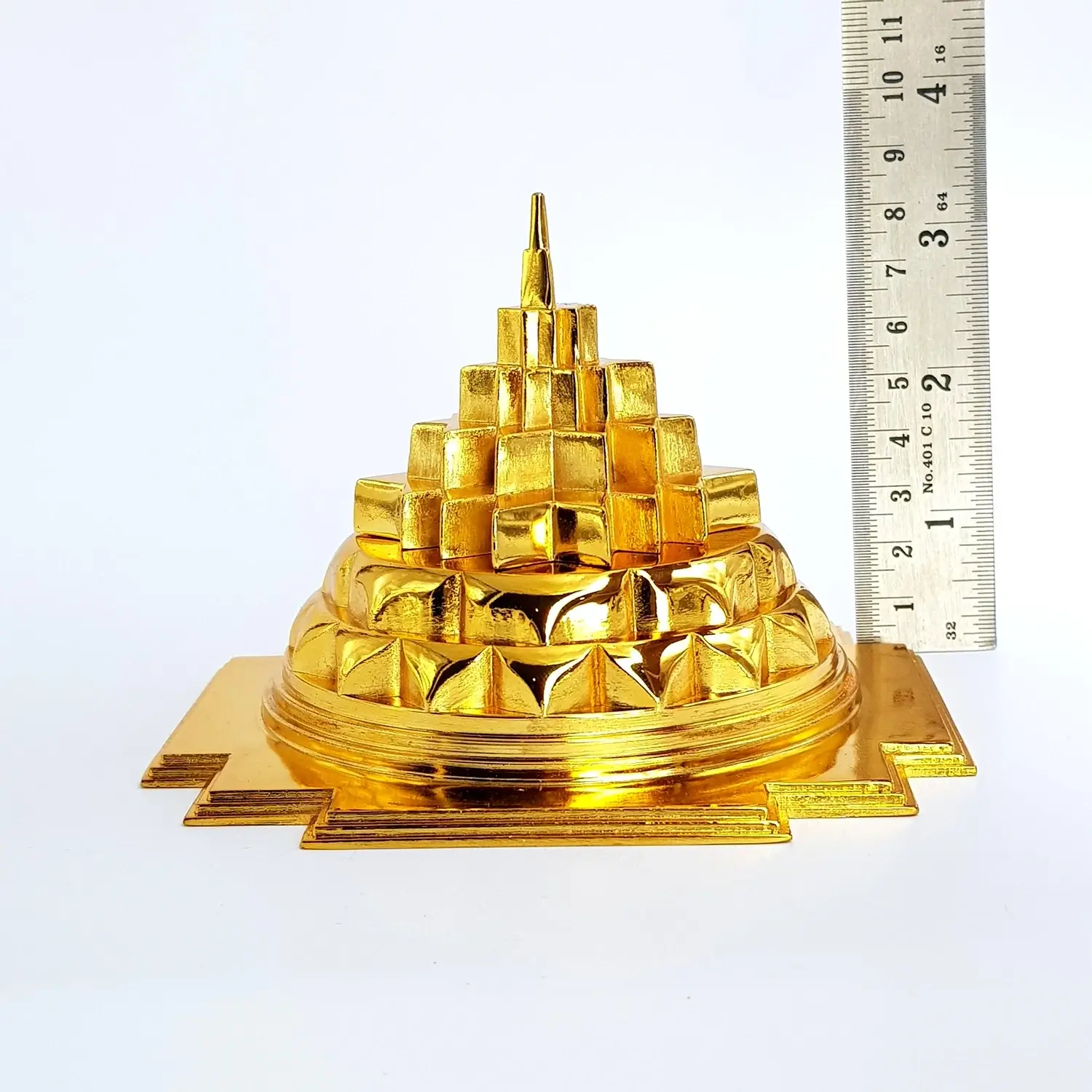 Shri Yantra (Gold Plated Metal) - For Wealth & Prosperity