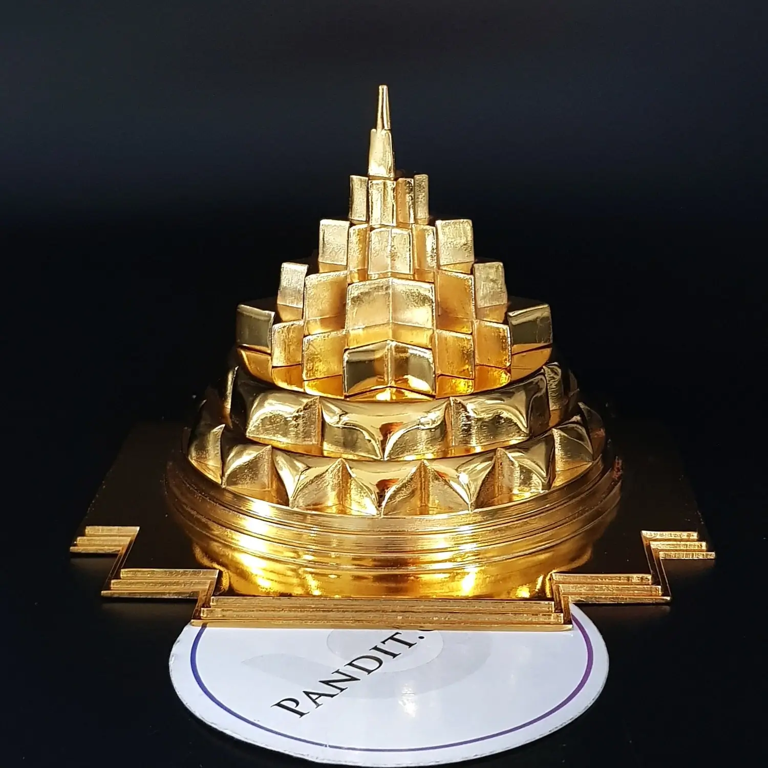 Shri Yantra (Gold Plated Metal) - For Wealth & Prosperity - Image 4