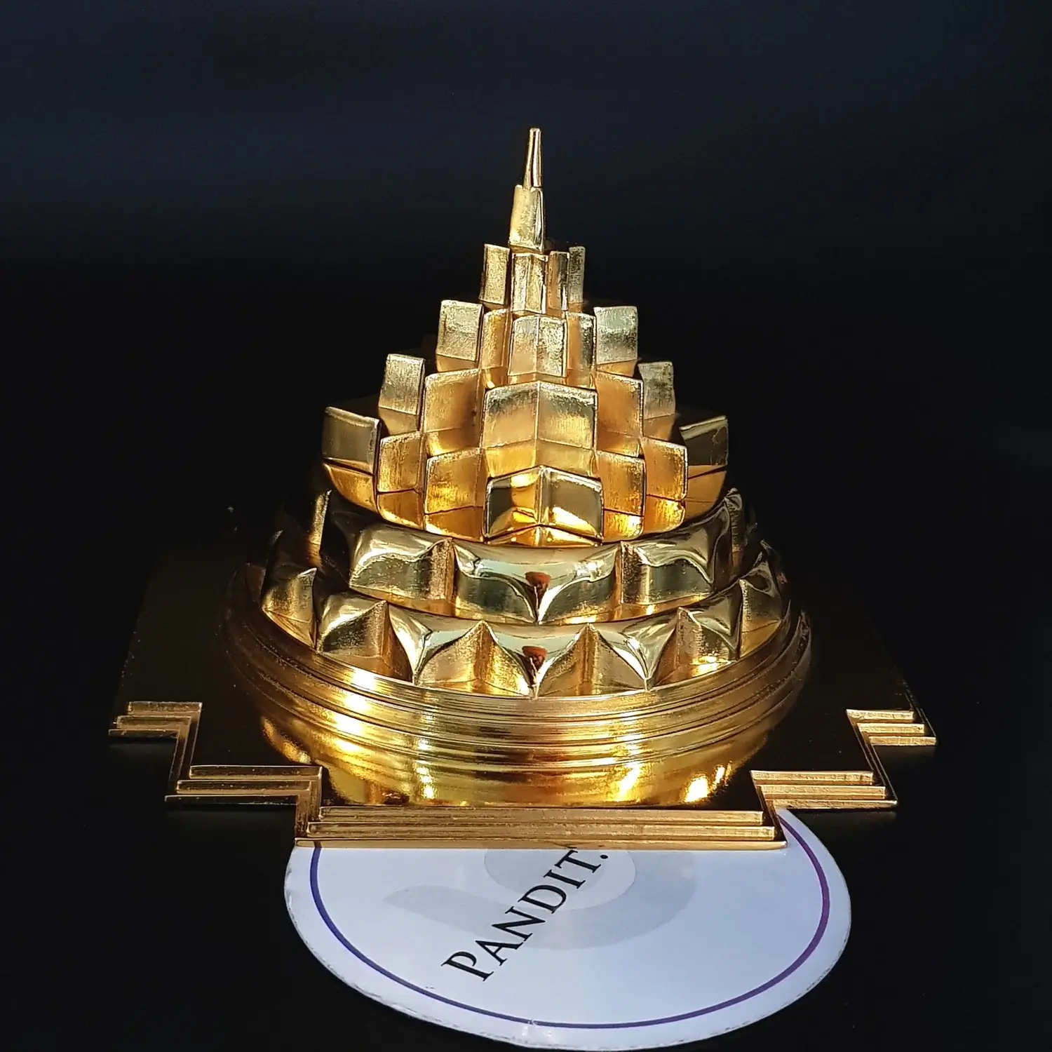 Shri Yantra (Gold Plated Metal) - For Wealth & Prosperity - Image 5