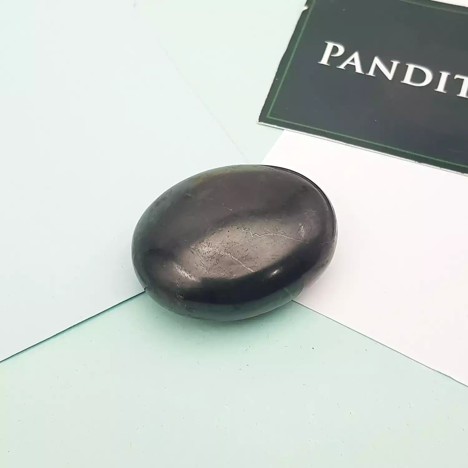 Shungite Healing Crystal Palm Stone - Image 4