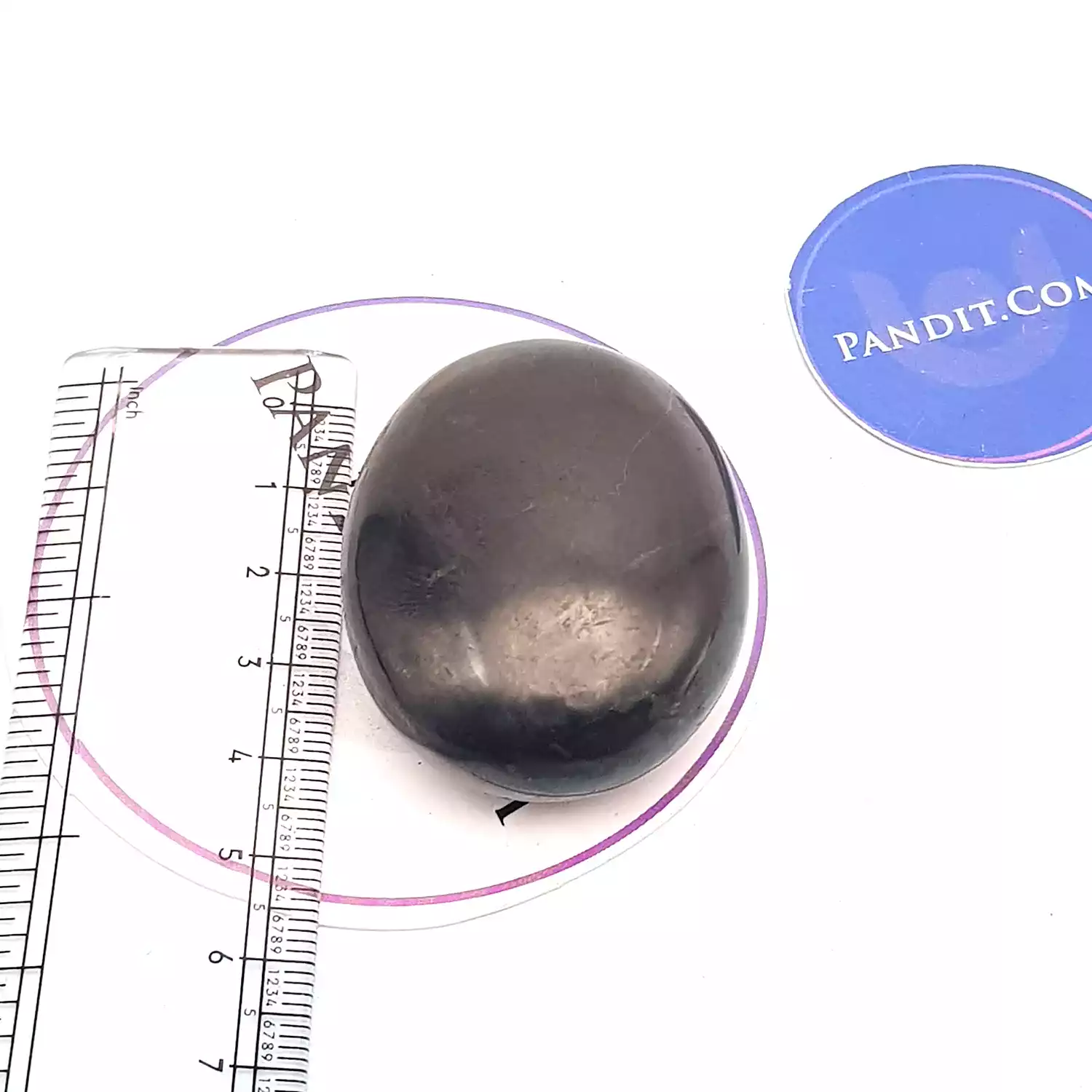 Shungite Healing Crystal Palm Stone - Image 5