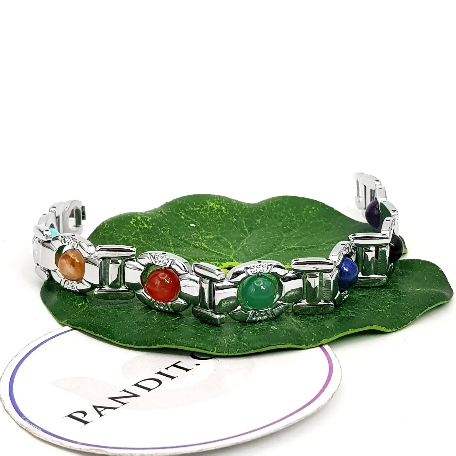 Silver Plated 7 Chakra Bracelet - Image 2