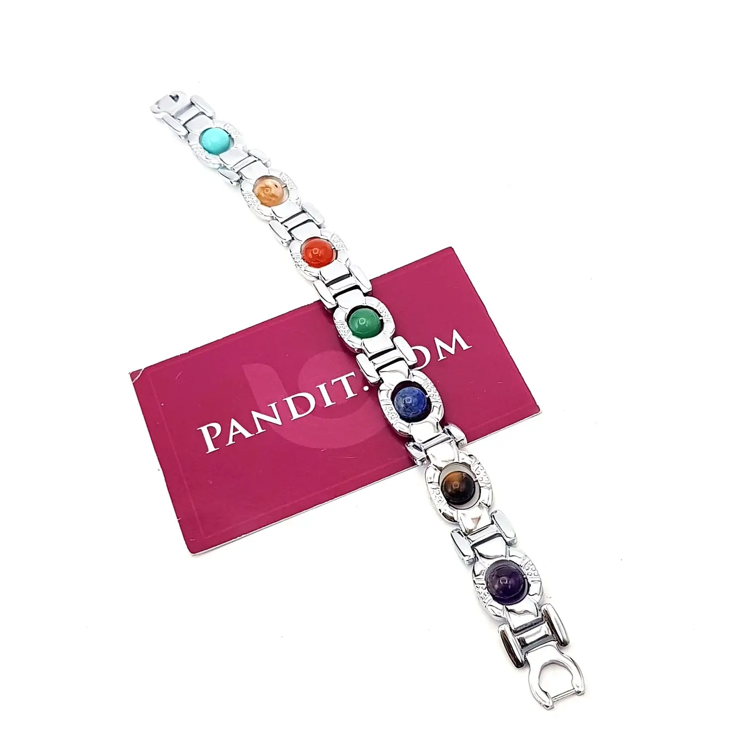 Silver Plated 7 Chakra Bracelet - Image 3