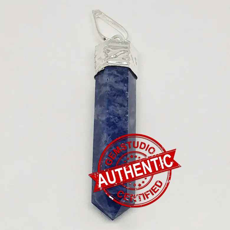 Sodalite Cap Pencil Pendant - Image 5
