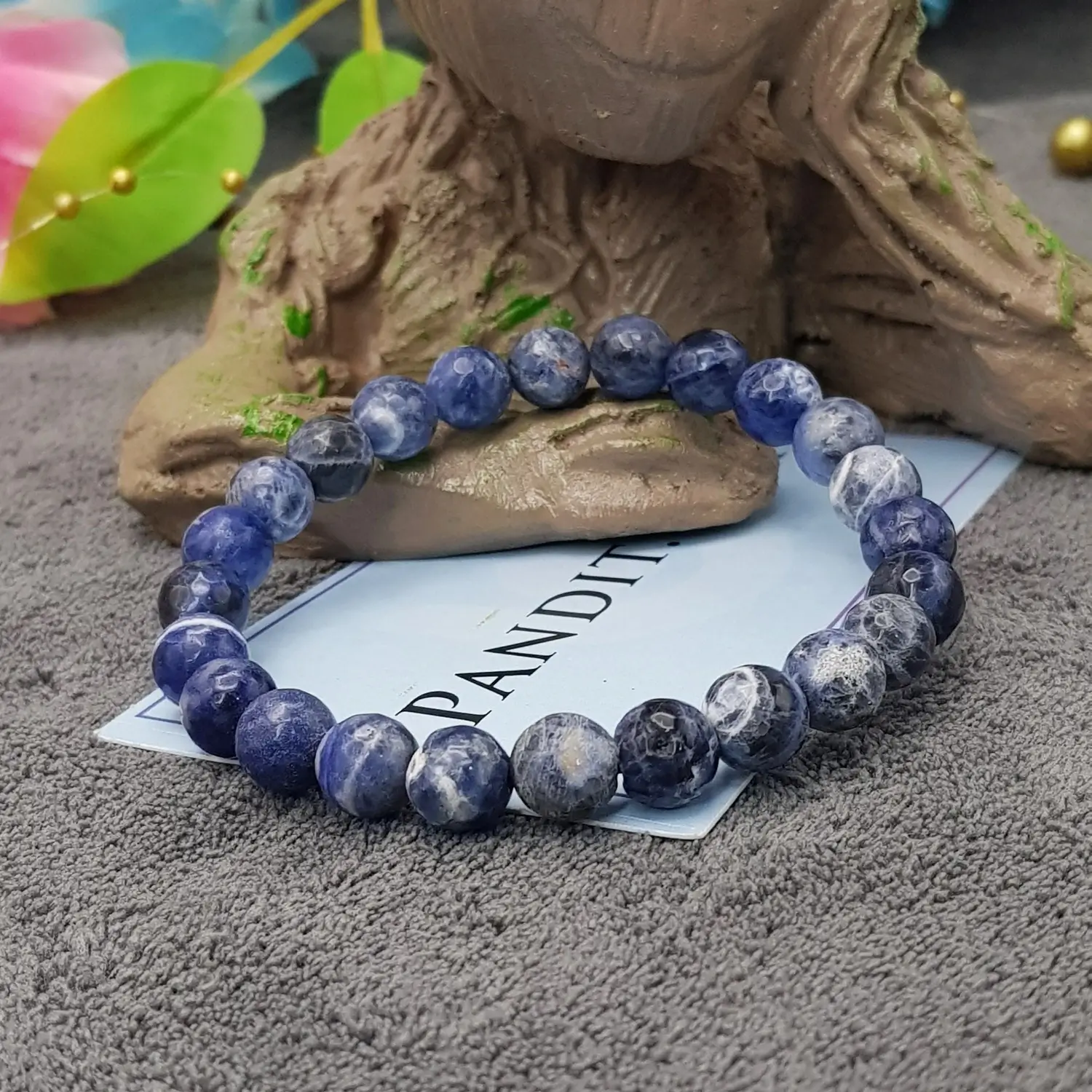 Sodalite Diamond Cut Bracelet - To Manifolds Wisdom
