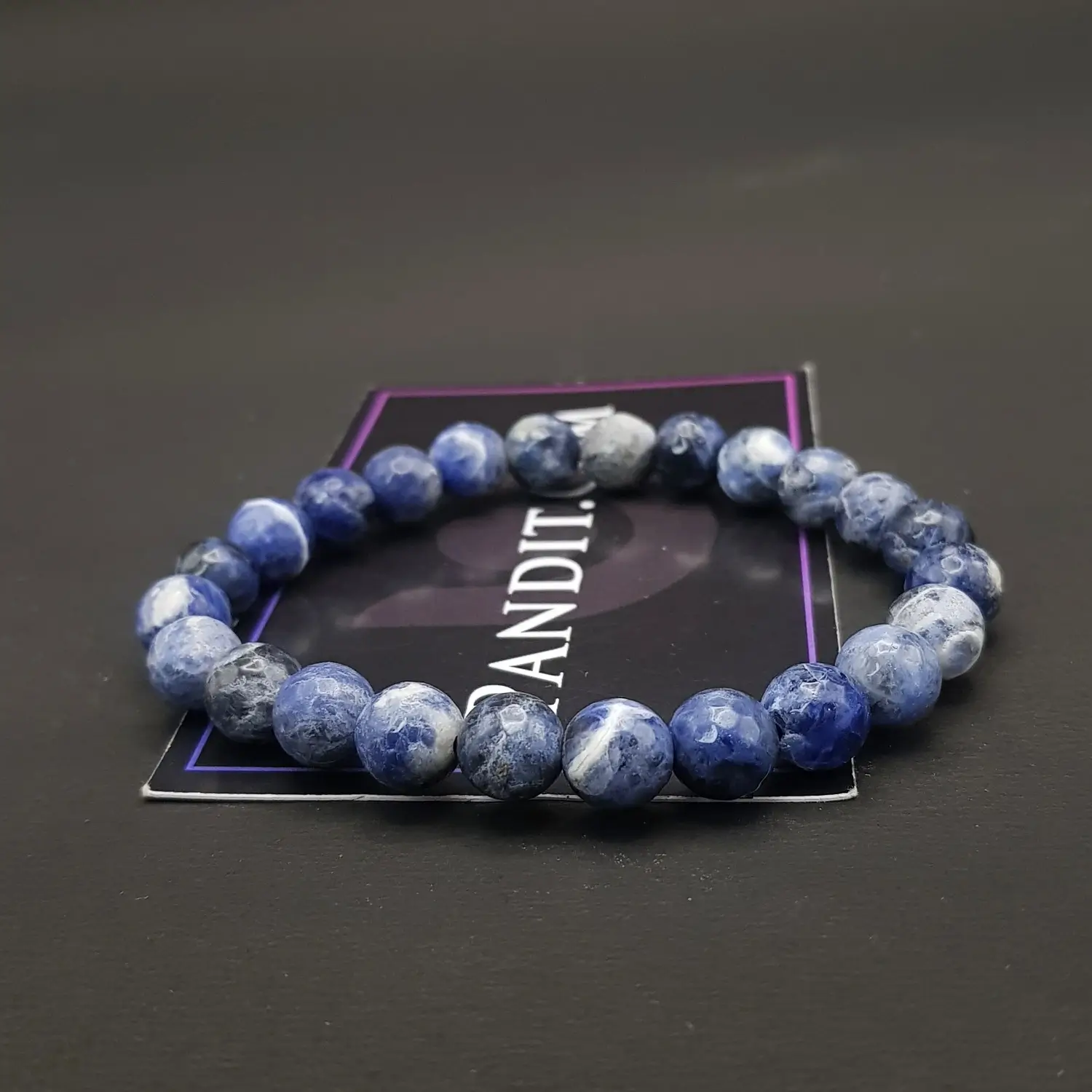 Sodalite Diamond Cut Bracelet - To Manifolds Wisdom - Image 3