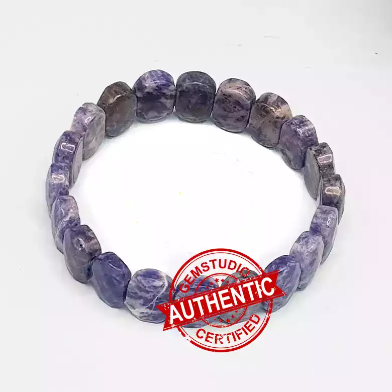 Sodalite Oval Faceted Bracelet - To Remove Confusion & Phobias - Image 11