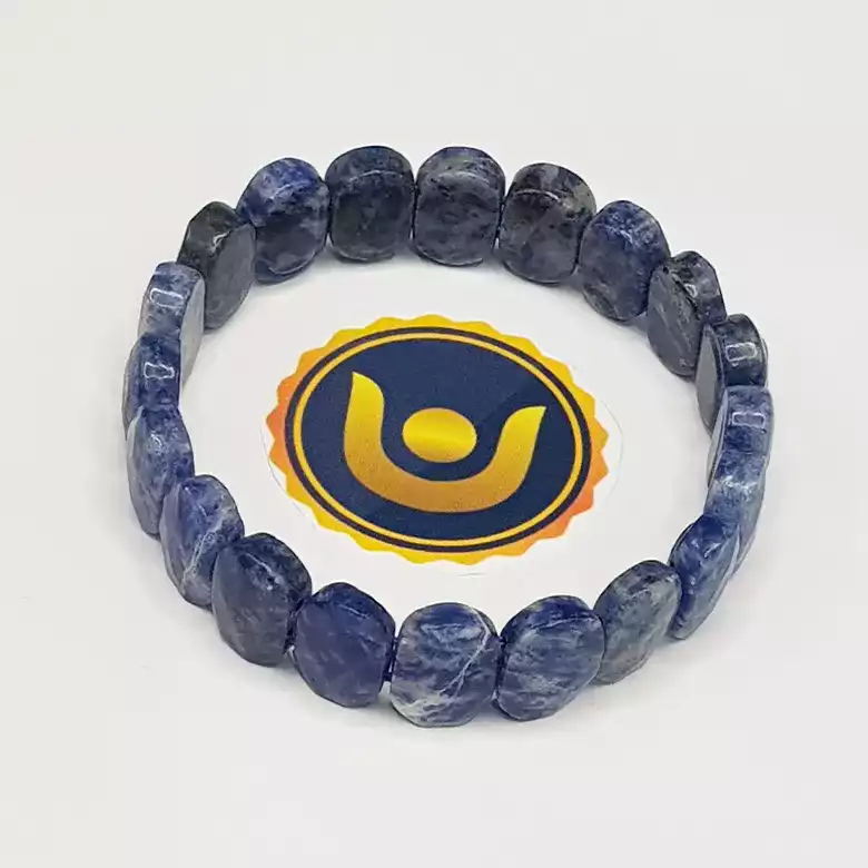 Sodalite Oval Faceted Bracelet - To Remove Confusion & Phobias - Image 12