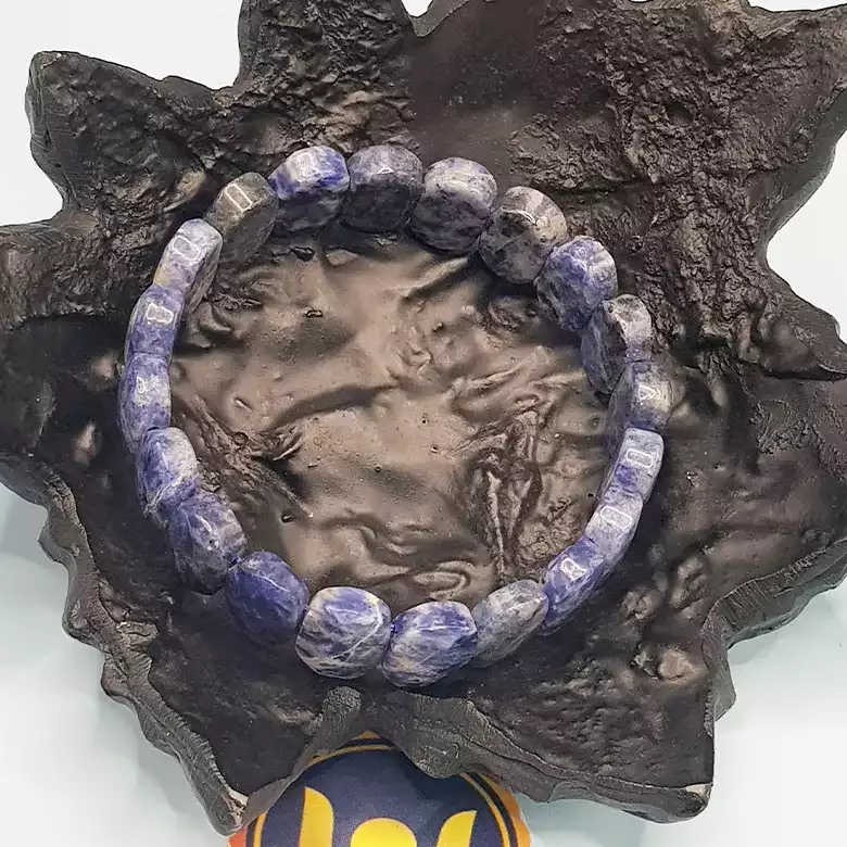 Sodalite Oval Faceted Bracelet - To Remove Confusion & Phobias - Image 7