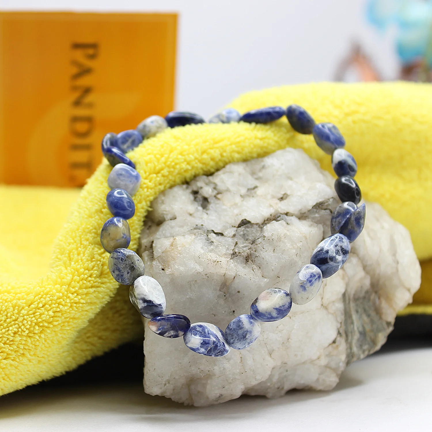Sodalite Tumble Bracelet - To Remove Insecurities & Hesitations - Image 2