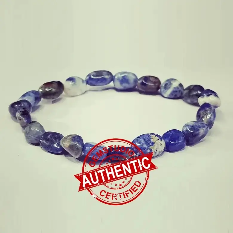 Sodalite Tumble Bracelet - To Remove Insecurities & Hesitations - Image 5