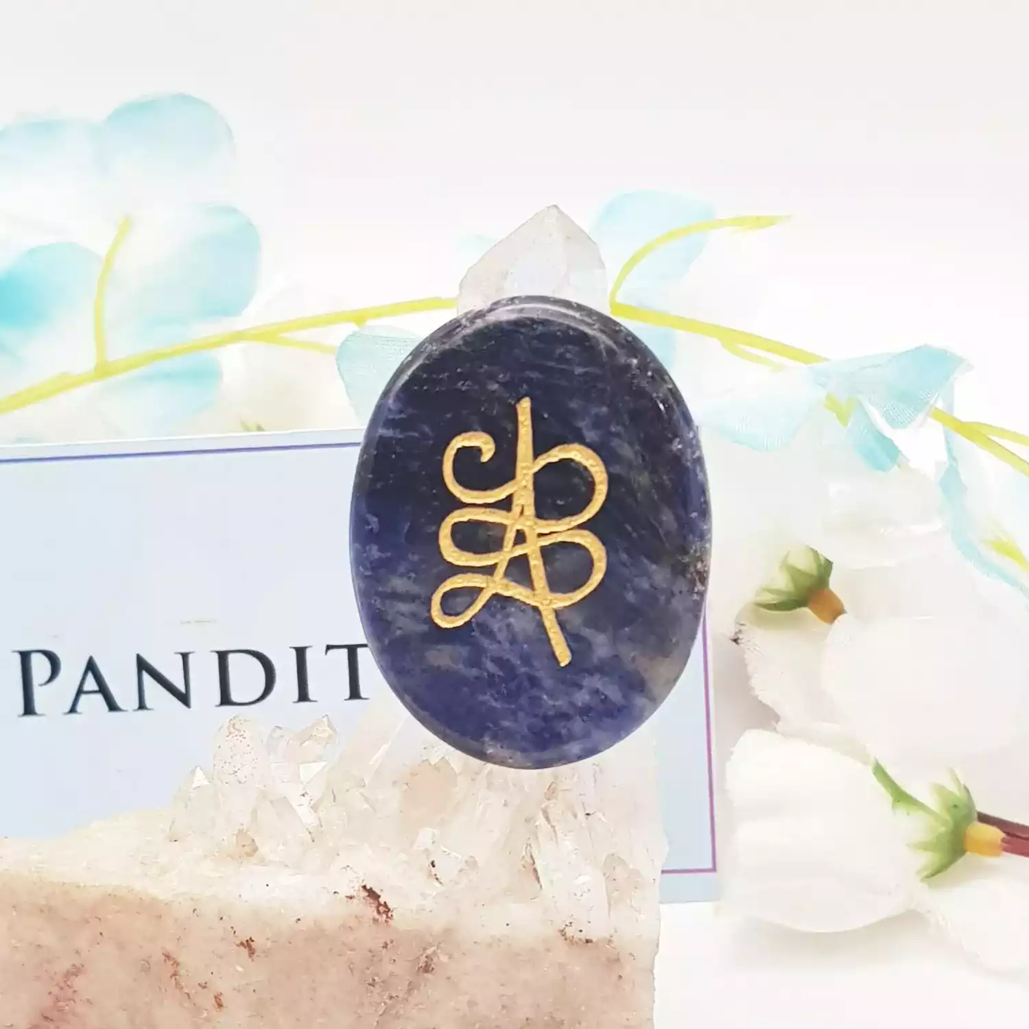 Sodalite Zibu Symbol Coin - Image 4
