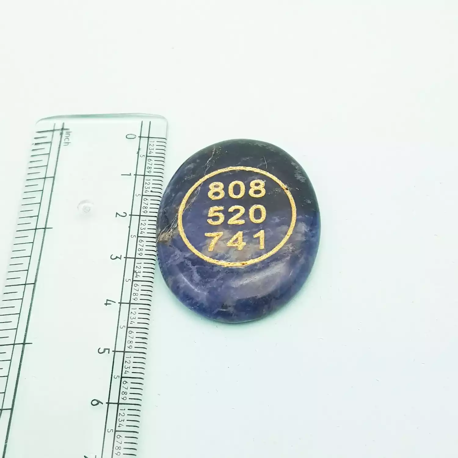 Sodalite Zibu Symbol Coin - Image 5