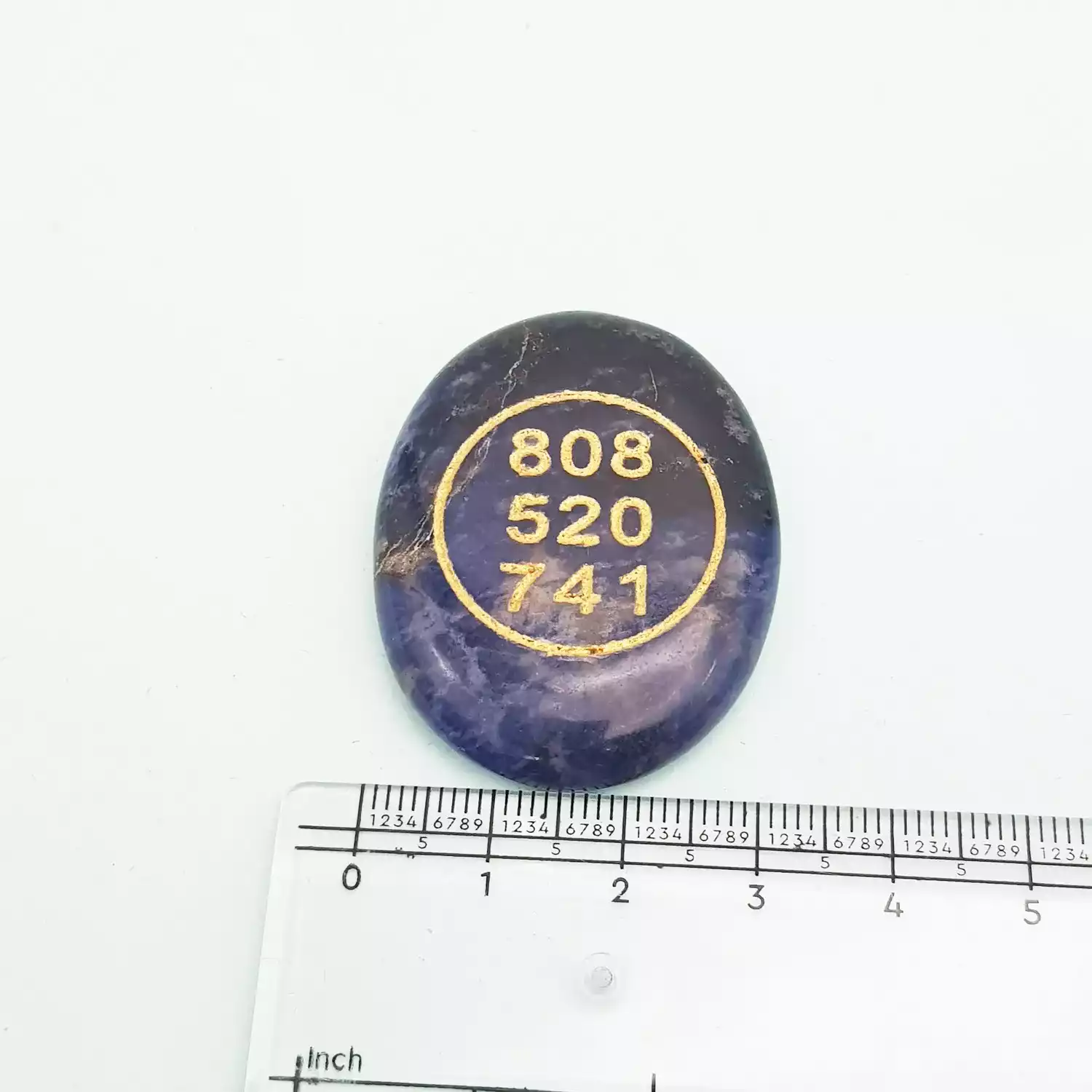 Sodalite Zibu Symbol Coin - Image 6
