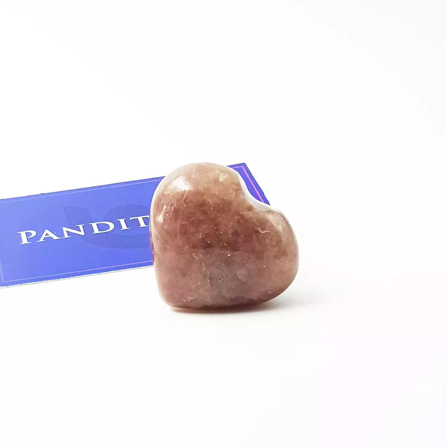 Strawberry Quartz Healing Crystal Heart Stone - For Happy Love Life - Image 4