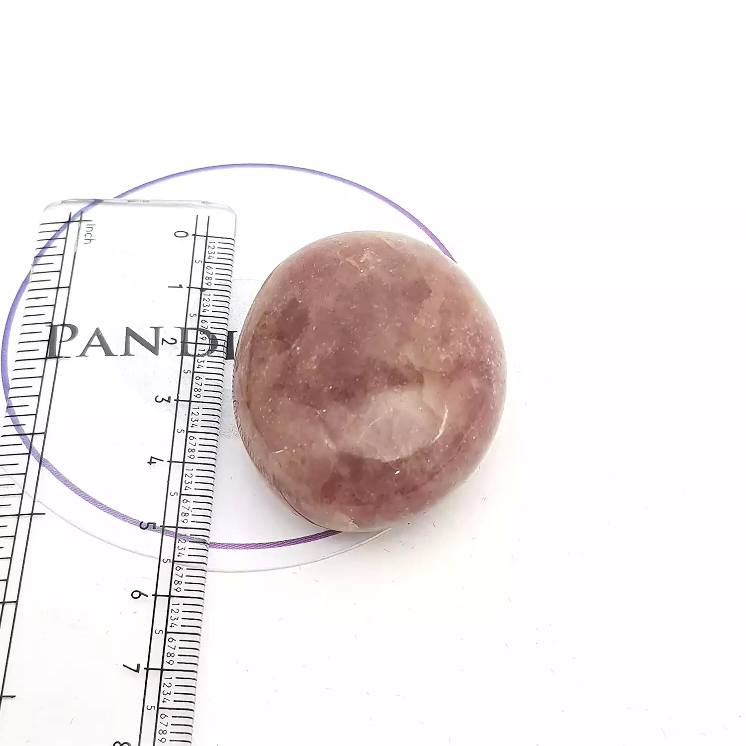 Strawberry Quartz Healing Crystal Palm Stone - Image 5