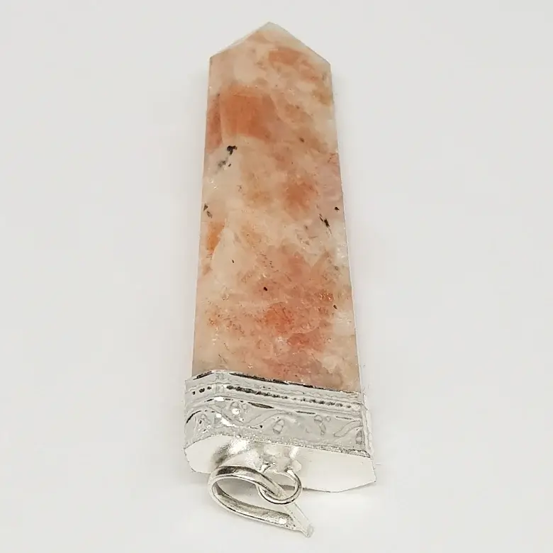 Sunstone 7 Chakra Pencil Pendant - Image 7