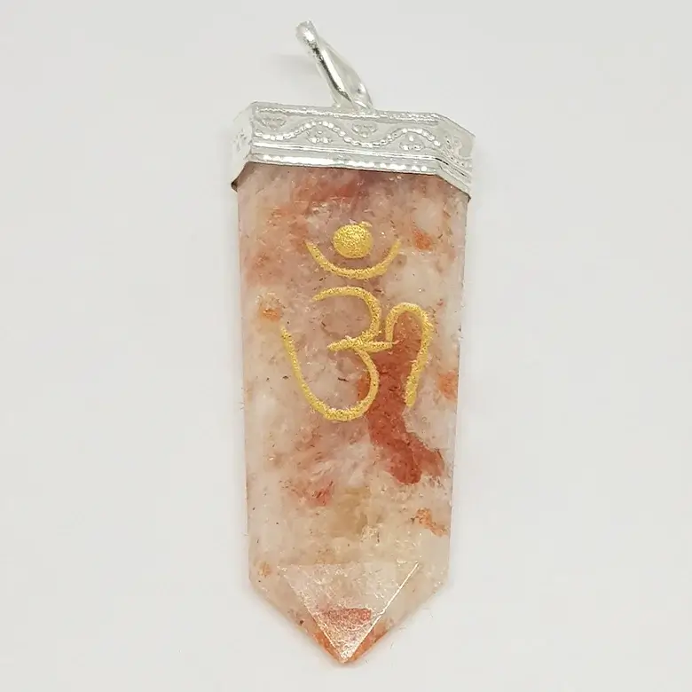 Sunstone Om Pencil Pendant - Image 4