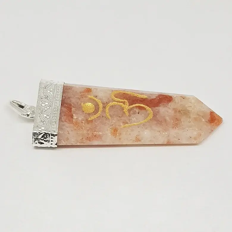 Sunstone Om Pencil Pendant - Image 6