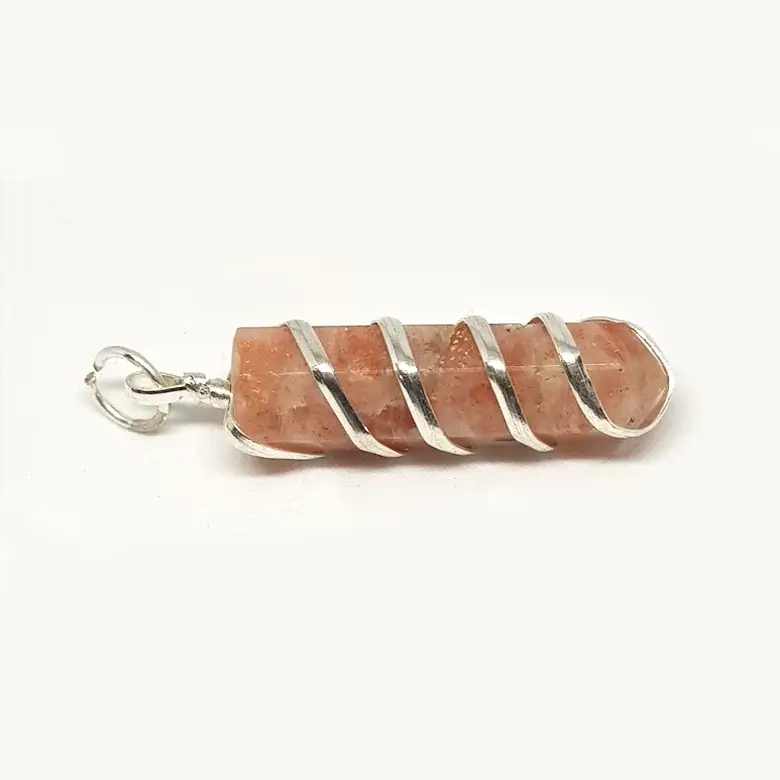 Sunstone Spiral Pencil Pendant - Image 5