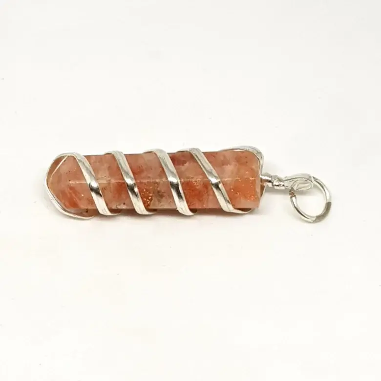 Sunstone Spiral Pencil Pendant - Image 6