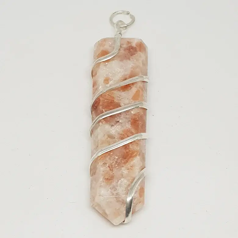 Sunstone Spiral Pencil Pendant - Image 7