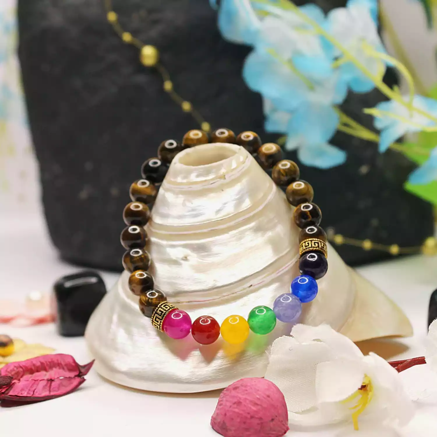 Tiger 7 Chakra Bracelet - For Healthy & Appealing Look - Image 5