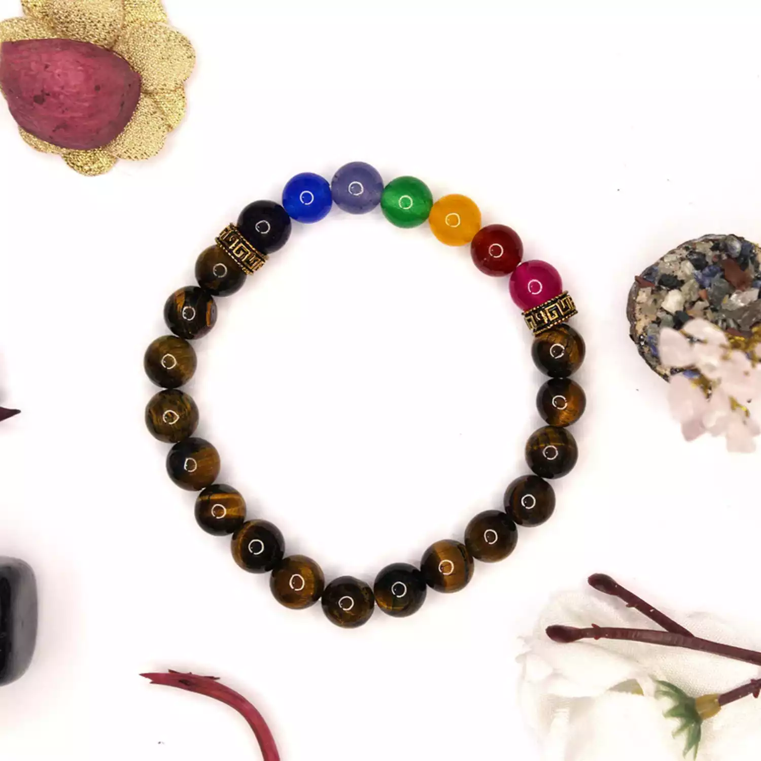 Tiger 7 Chakra Bracelet - For Healthy & Appealing Look - Image 6