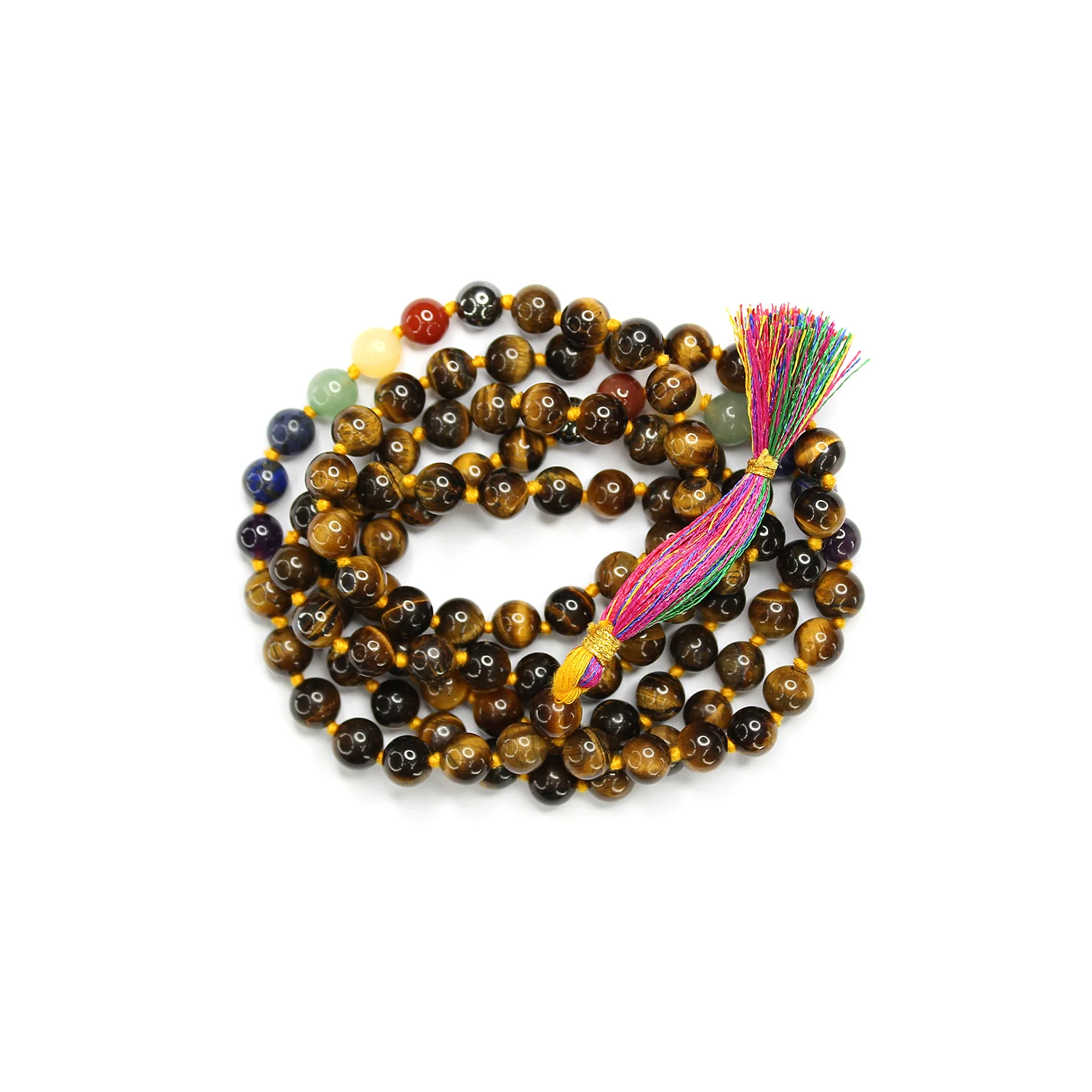 Tiger 7 Chakra Mala - To Stimulate Creativity & Personality - Image 4