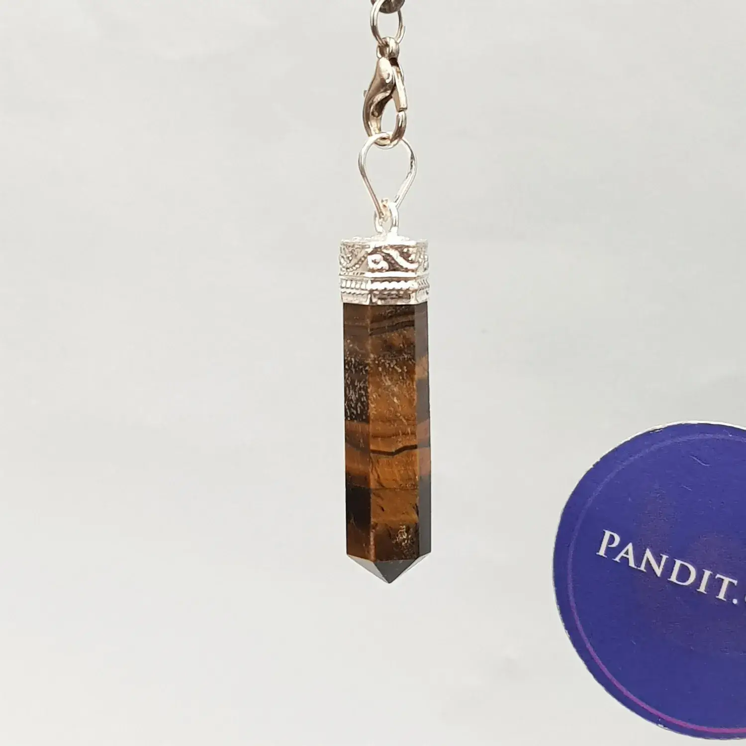 Tiger Eye Agate Cap Pencil Pendant - Image 3