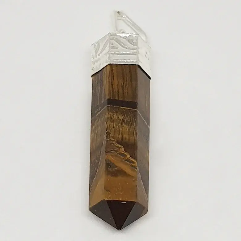 Tiger Eye Agate Cap Pencil Pendant - Image 4