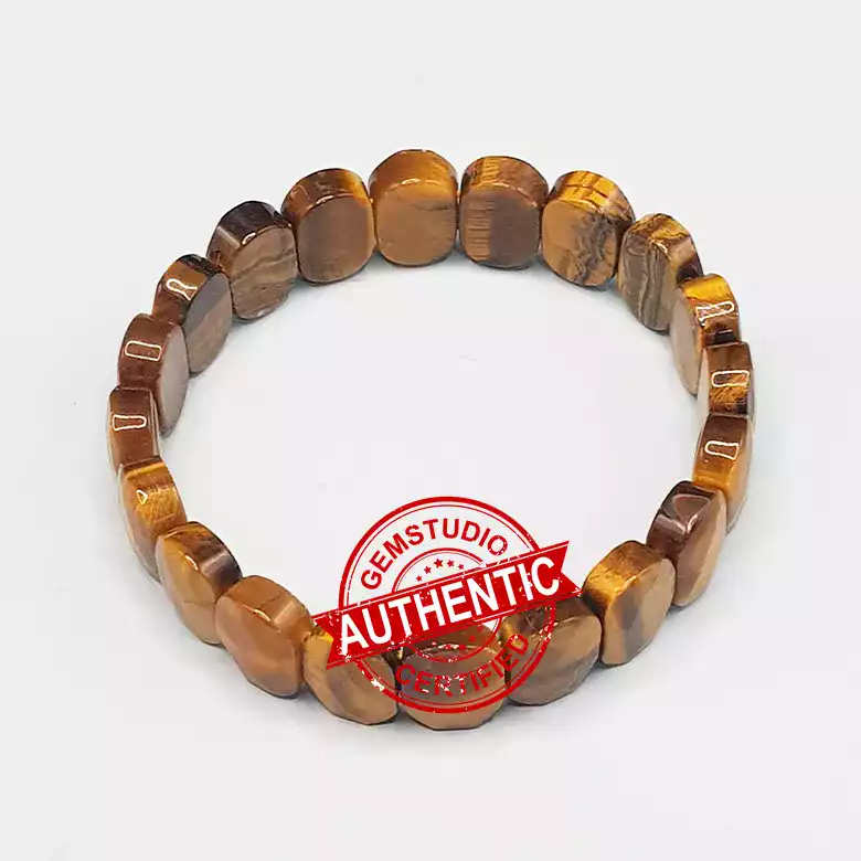 Tiger Eye Agate Oval Faceted Bracelet - To  Charm The Luck - Image 10