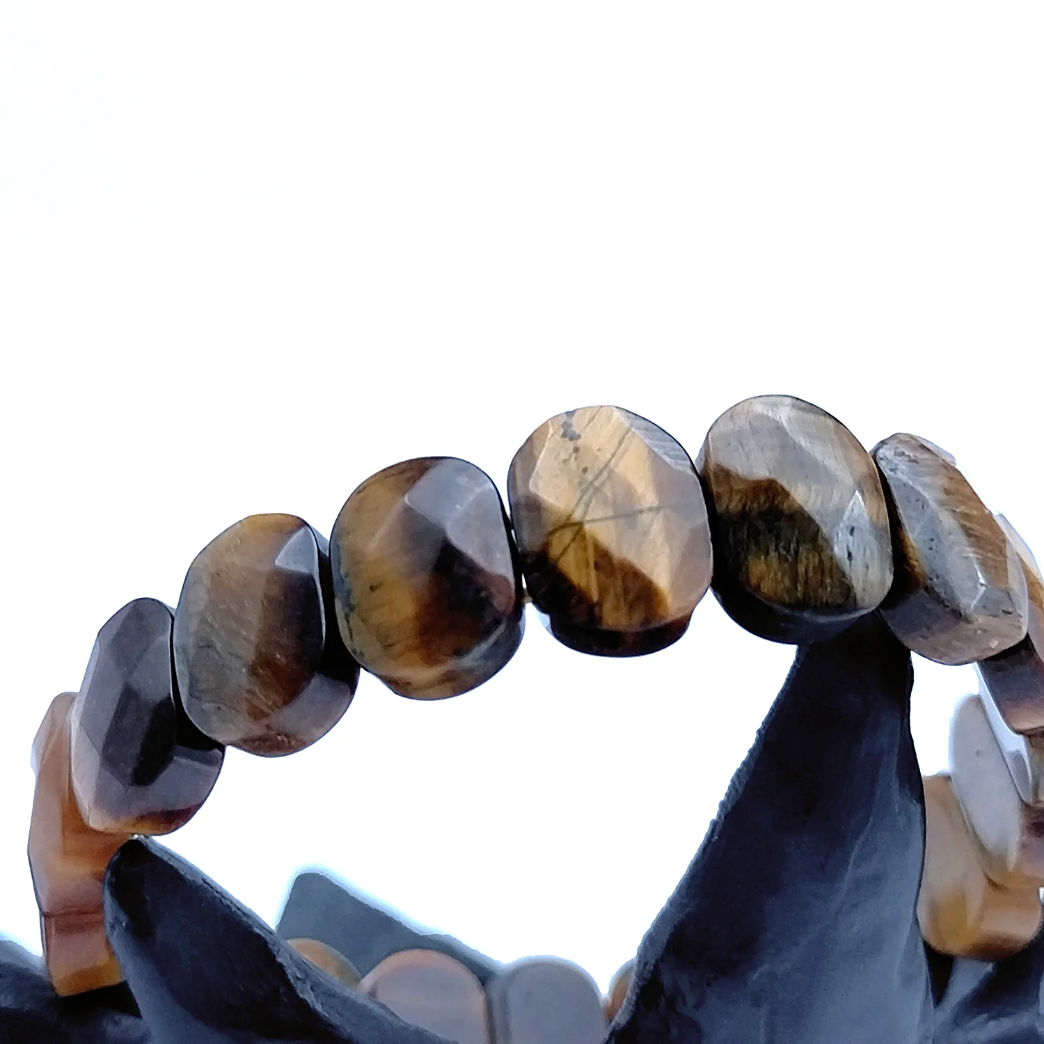 Tiger Eye Agate Oval Faceted Bracelet - To  Charm The Luck - Image 7