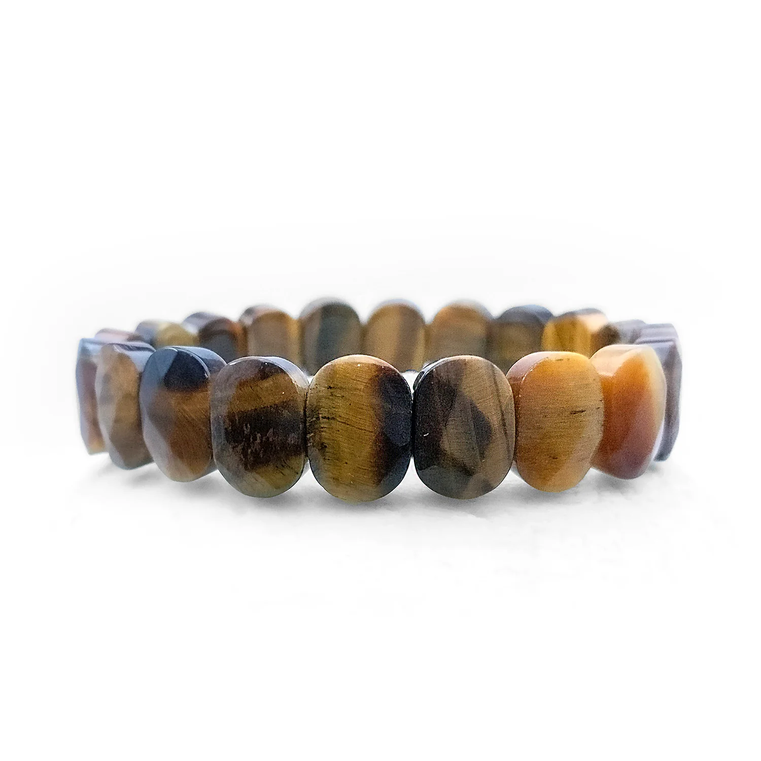 Tiger Eye Agate Oval Faceted Bracelet - To  Charm The Luck - Image 8