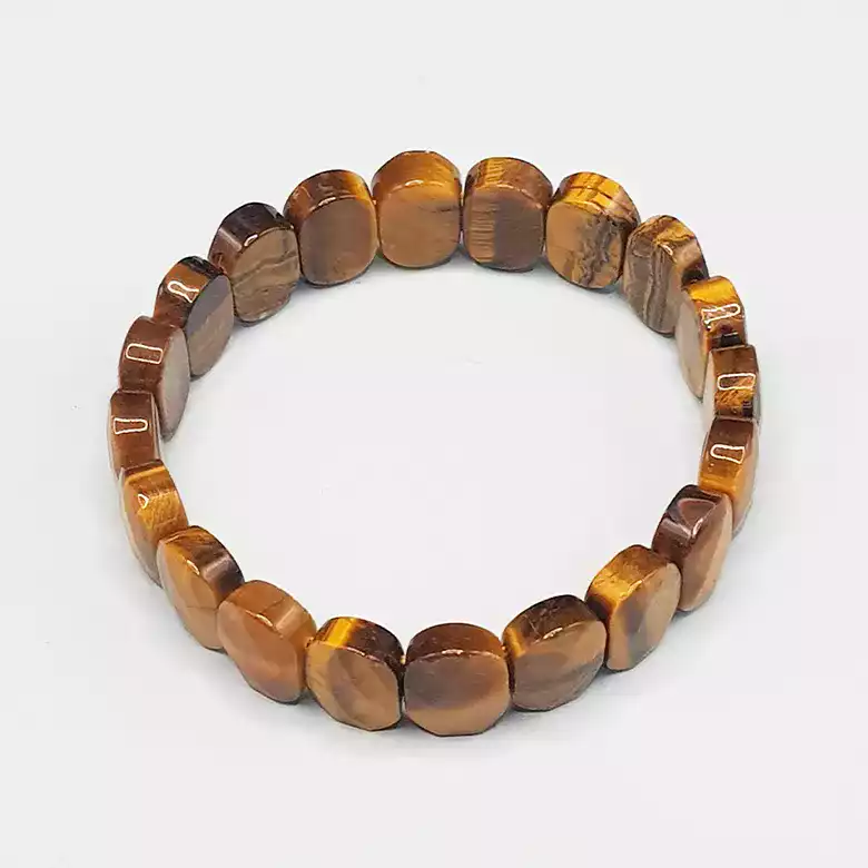 Tiger Eye Agate Oval Faceted Bracelet - To  Charm The Luck - Image 9