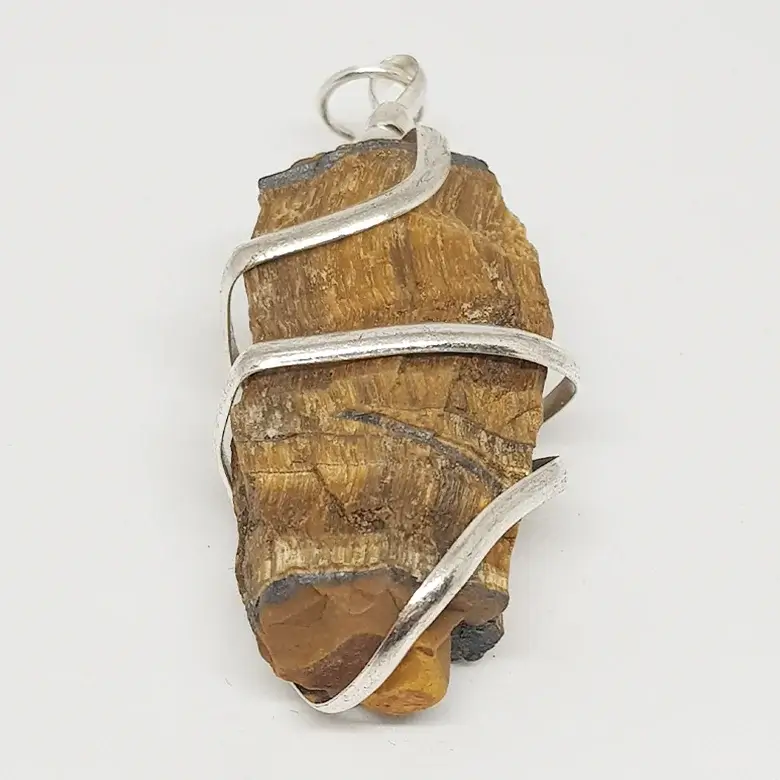 Tiger Eye Agate Spiral Pendant - Image 4