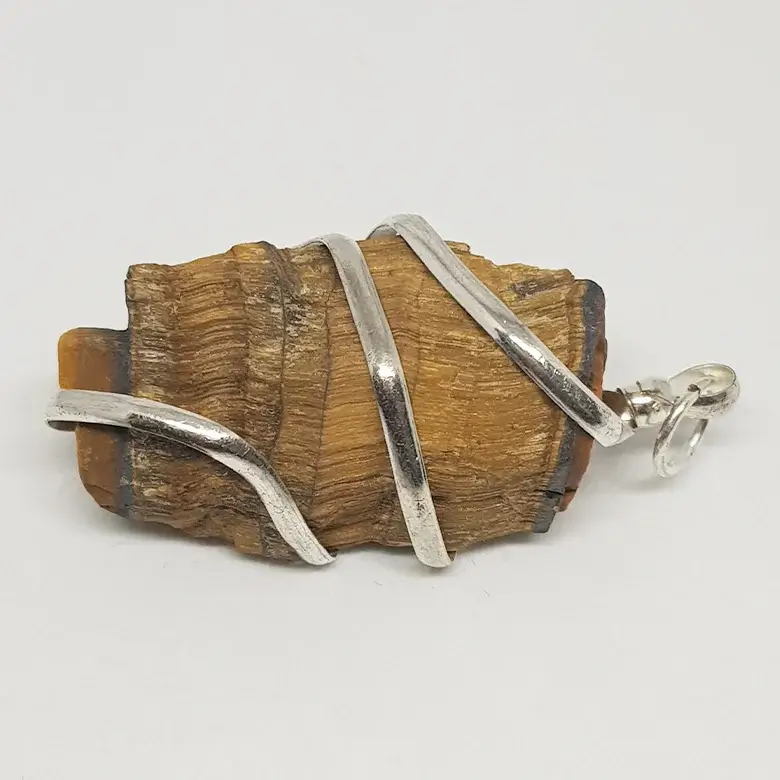 Tiger Eye Agate Spiral Pendant - Image 7