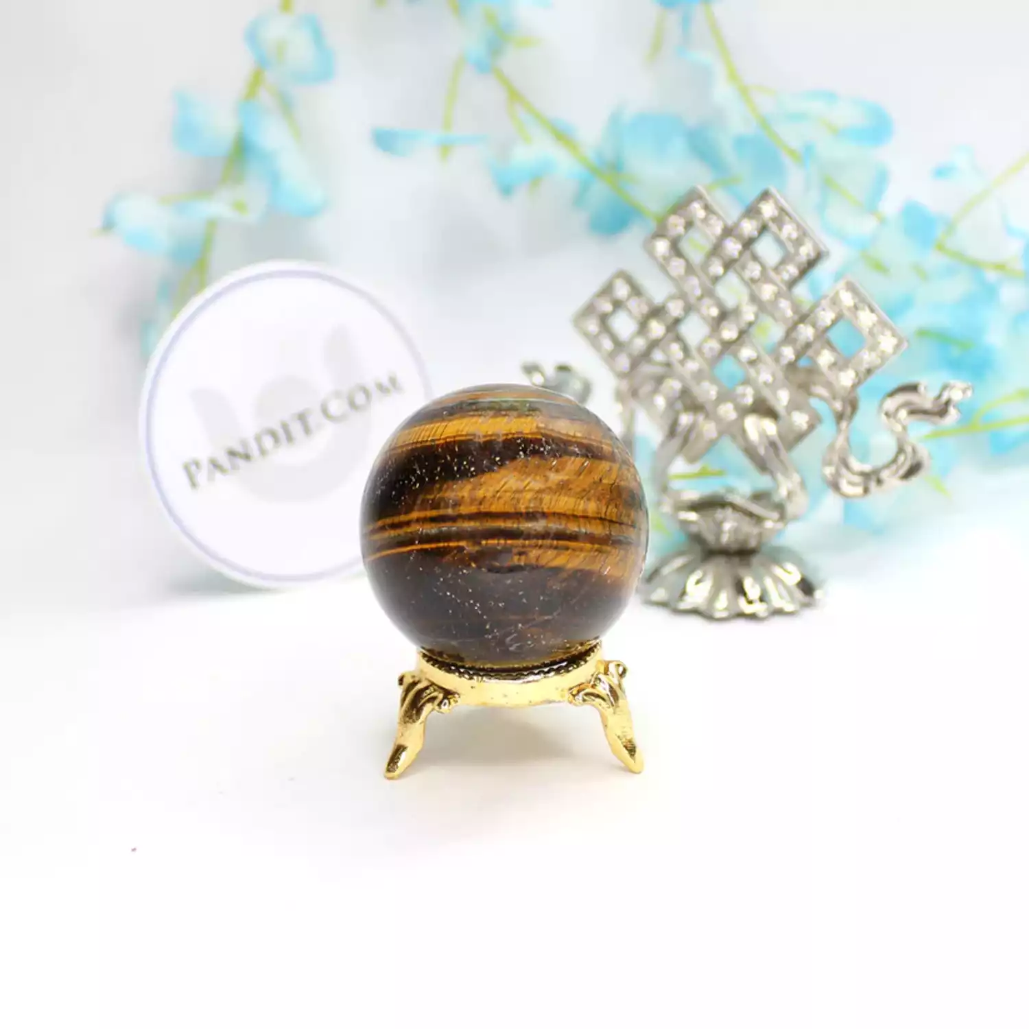 Tiger Eye Crystal Ball - For Inner Strength and Courage