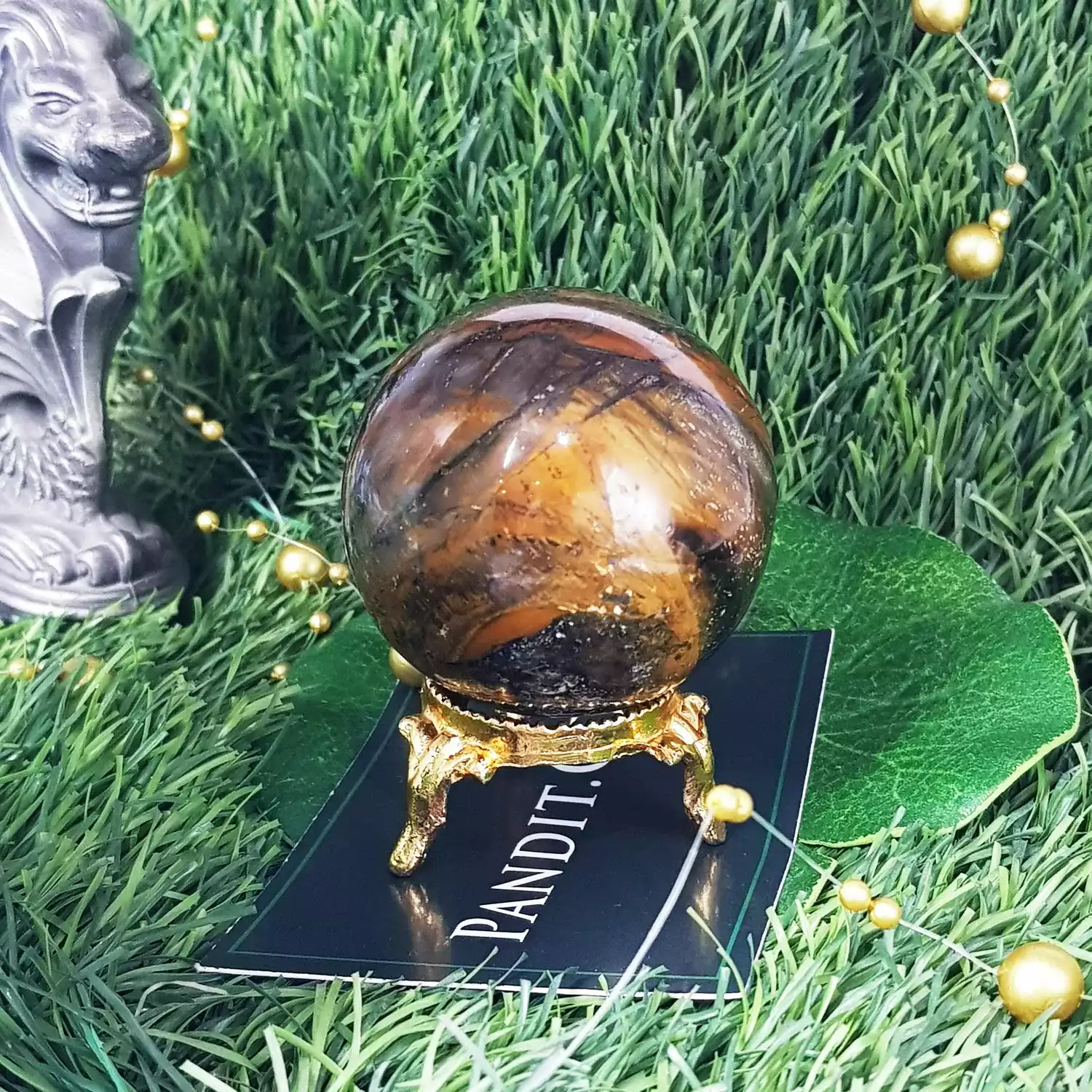 Tiger Eye Crystal Ball - For Inner Strength and Courage - Image 2