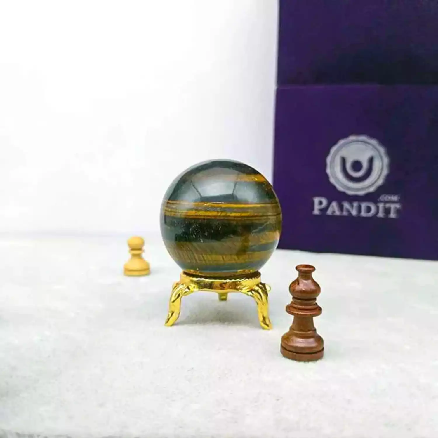Tiger Eye Crystal Ball - For Inner Strength and Courage - Image 5
