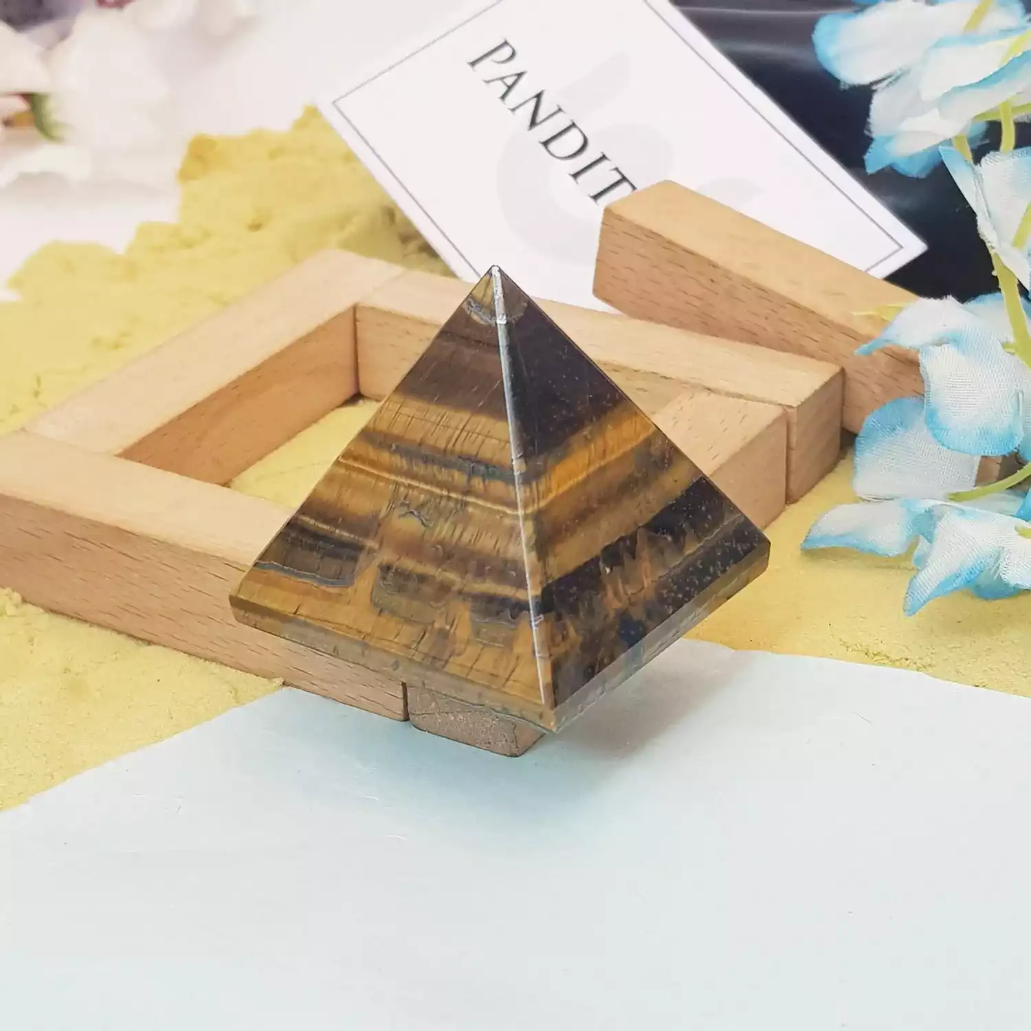 Tiger Eye Crystal Pyramid - Image 2