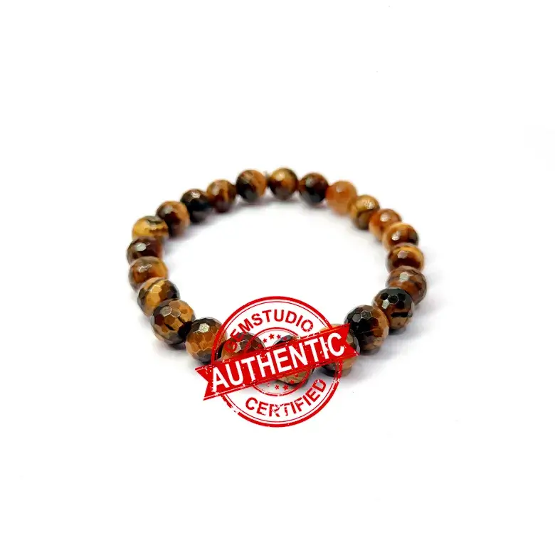 Tiger Eye Diamond Cut Bracelet - To Get Name & Fame - Image 7