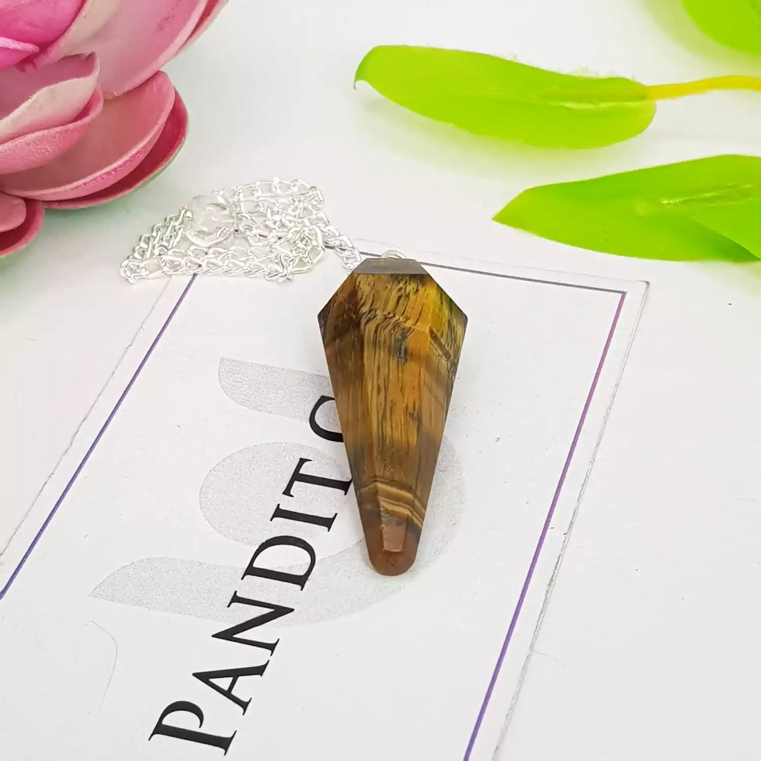 Tiger Eye Dowsing Pendulum - Image 2