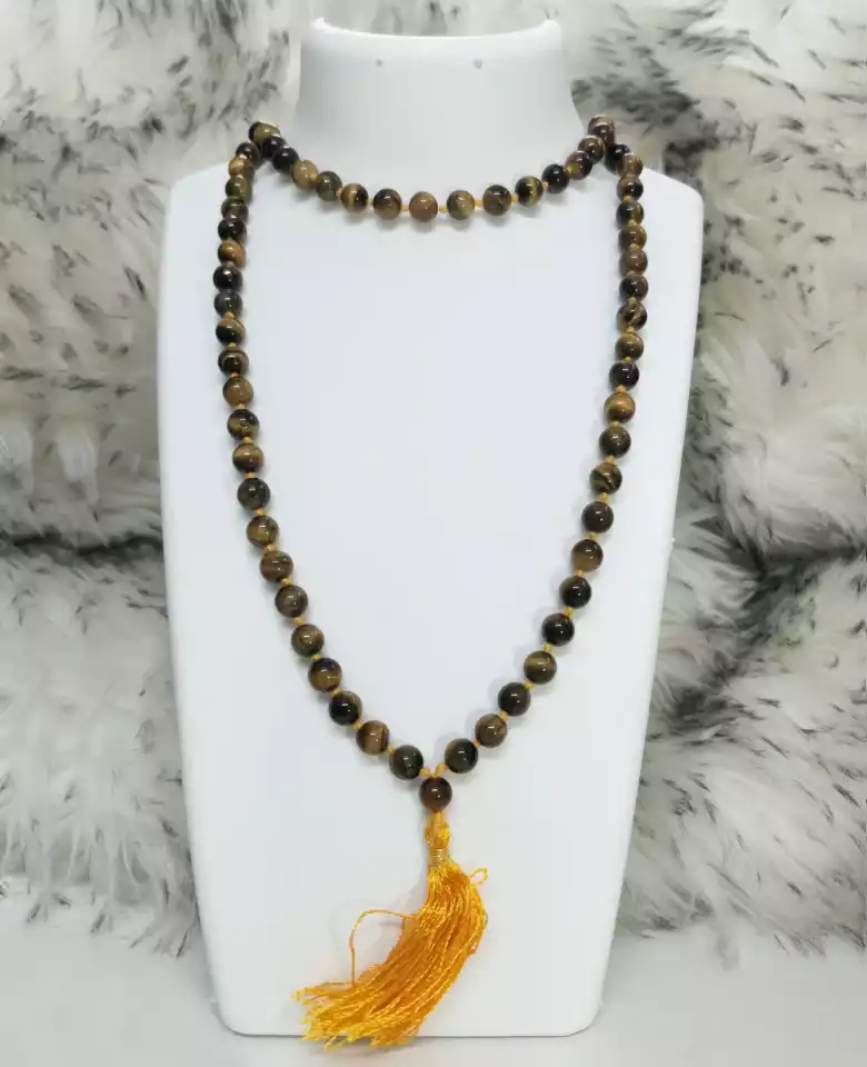 Tiger Eye Mala - To Remove Obstacles in Foreign Travelling - Image 6