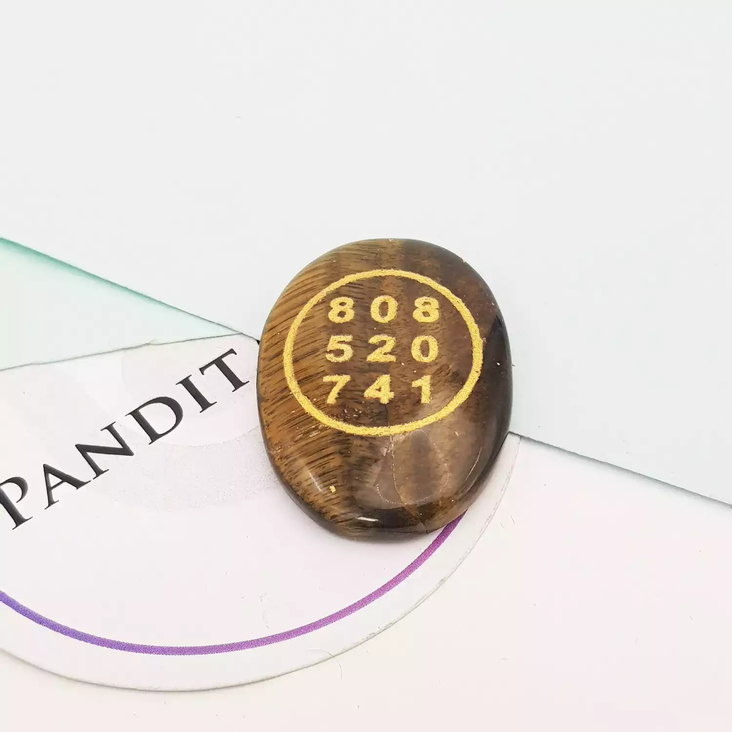 Tiger Eye Zibu Symbol Coin - Image 7