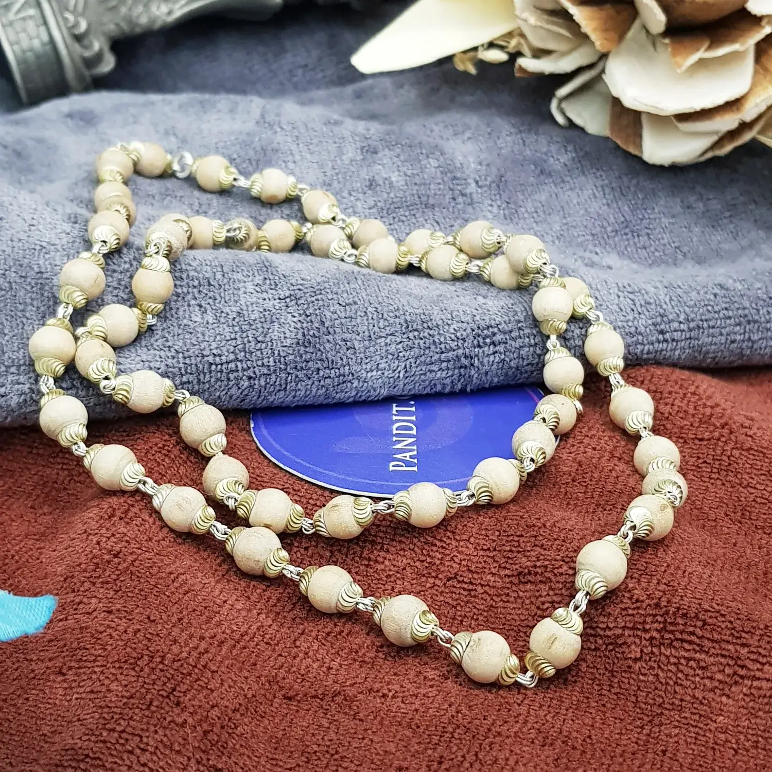 Tulsi Mala with Silver Capping - To Eliminate Negativity