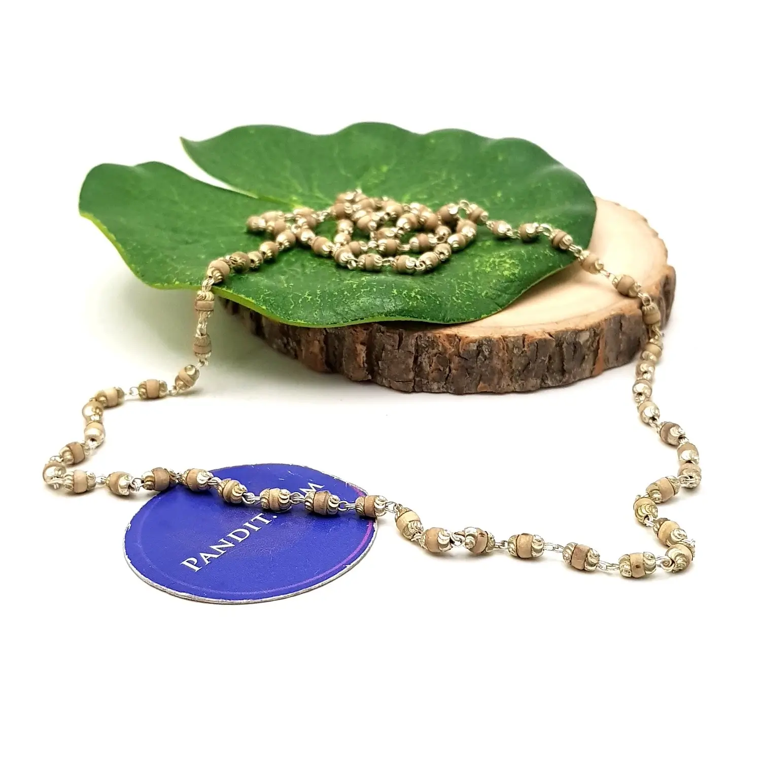 Tulsi Mala with Silver Capping - To Eliminate Negativity - Image 6