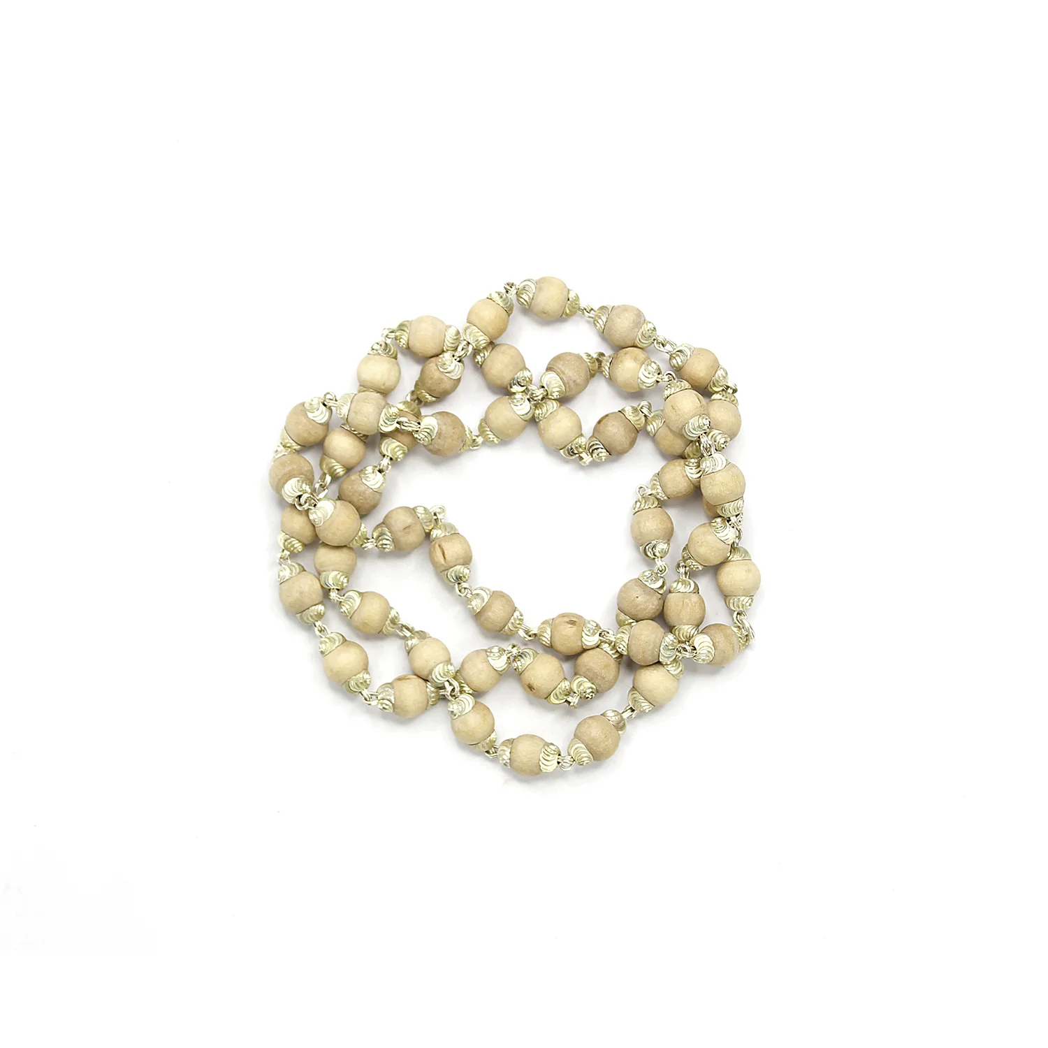 Tulsi Mala with Silver Capping - To Eliminate Negativity - Image 9